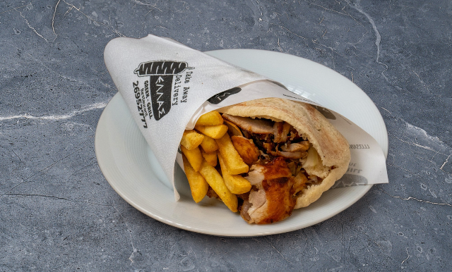 Chicken Gyros Cypriot Pita
